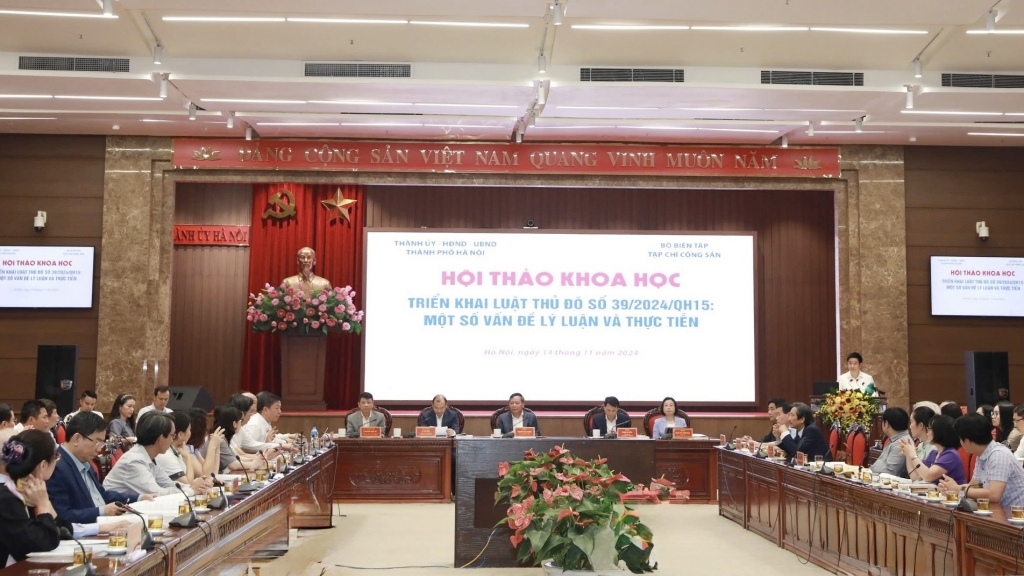 Hội thảo khoa học "Triển khai Luật Thủ đô số 39/2024/QH15: một số vấn đề lý luận và thực tiễn"