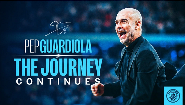 Pep Guardiola tiếp tục gắn bó với Man City thêm 2 năm