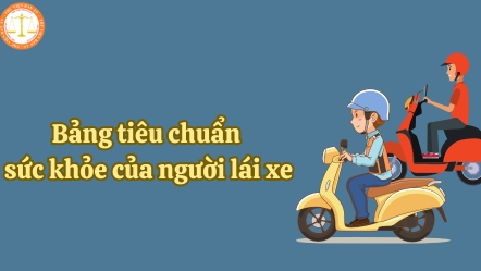 Tiêu chuẩn sức khỏe của người lái xe, người điều khiển xe máy chuyên dùng