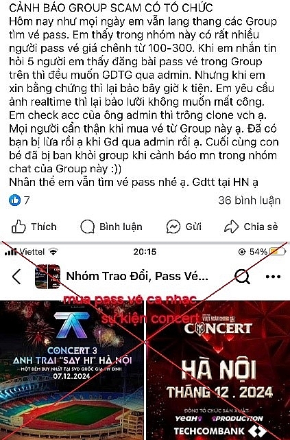 Công an Hà Nội cảnh báo “bẫy” lừa đảo khi mua vé hai chương trình “Anh trai”