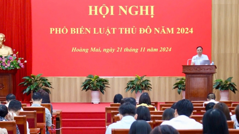 Quận Hoàng Mai tích cực tuyên truyền, phổ biến Luật Thủ đô 2024