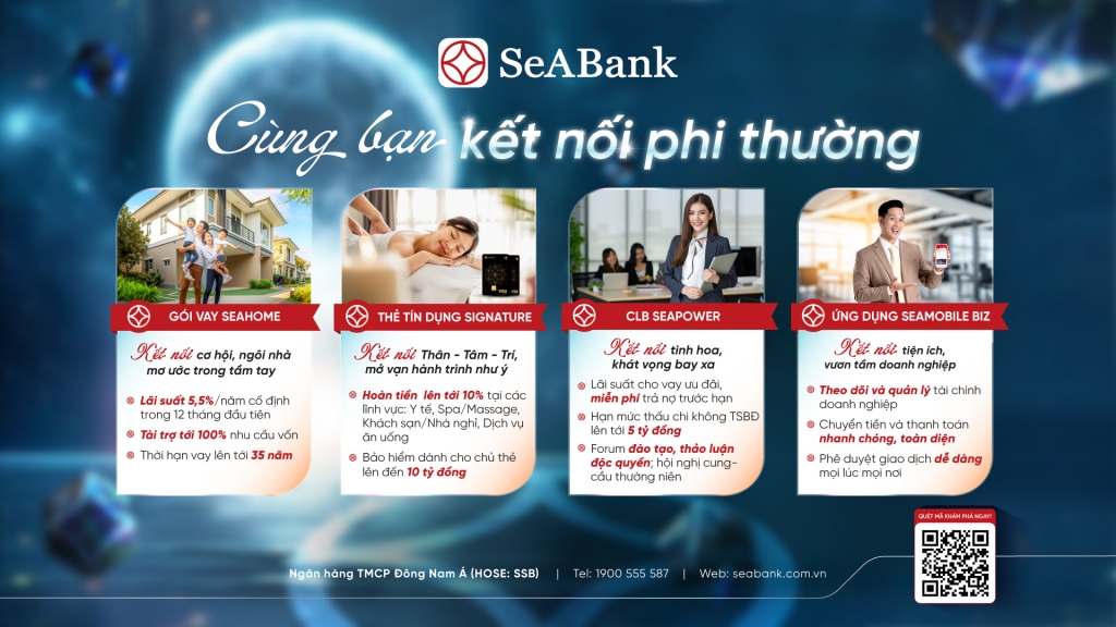 SeABank thiết kế các gói giải pháp tài chính chuyên biệt để đáp ứng mọi nhu cầu.