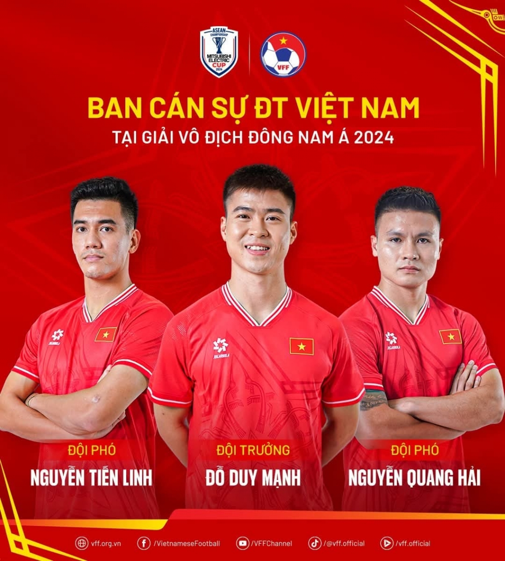 Chốt ban cán sự mới của đội tuyển Việt Nam tại ASEAN Cup 2024