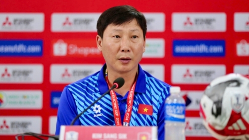 HLV Kim Sang Sik nói gì sau trận ra quân tại ASEAN Cup 2024?