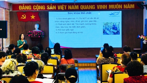 Quận Đống Đa: tập huấn kiến thức chăm sóc sức khoẻ người cao tuổi cho cán bộ dân số, y tế