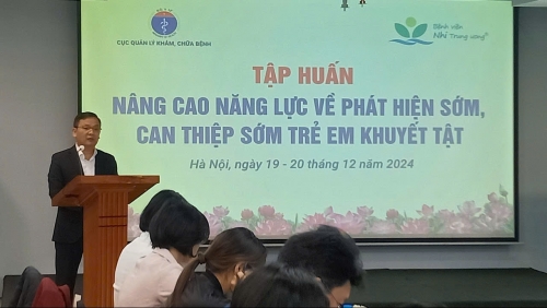 Tập huấn về phát hiện sớm - can thiệp sớm trẻ em khuyết tật tại 270 điểm cầu trực tuyến