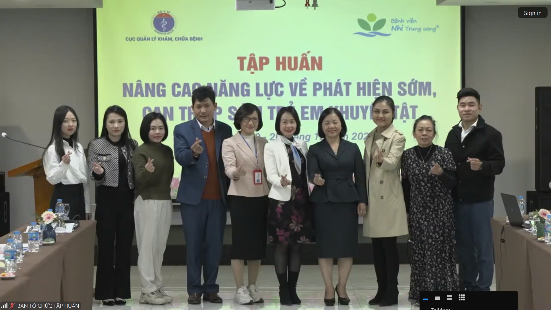 Tập huấn phát hiện sớm - can thiệp sớm trẻ em khuyết tật tại 270 điểm cầu trực tuyến