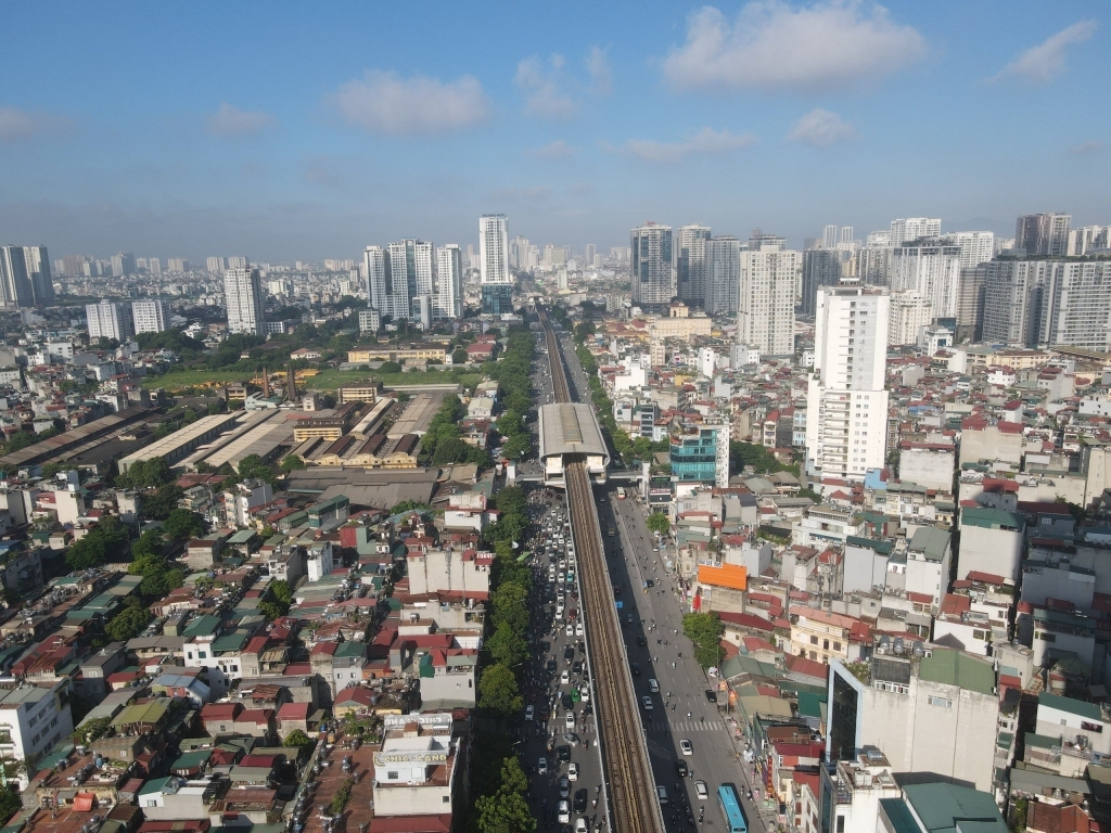 Hình ảnh khu vực đường Nguyễn Trãi, quận Thanh Xuân, Hà Nội. Ảnh: Công Phương