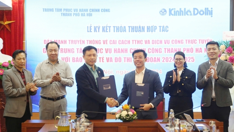 Báo Kinh tế & Đô thị ký kết hợp tác truyền thông với Trung tâm Phục vụ hành chính công Hà Nội