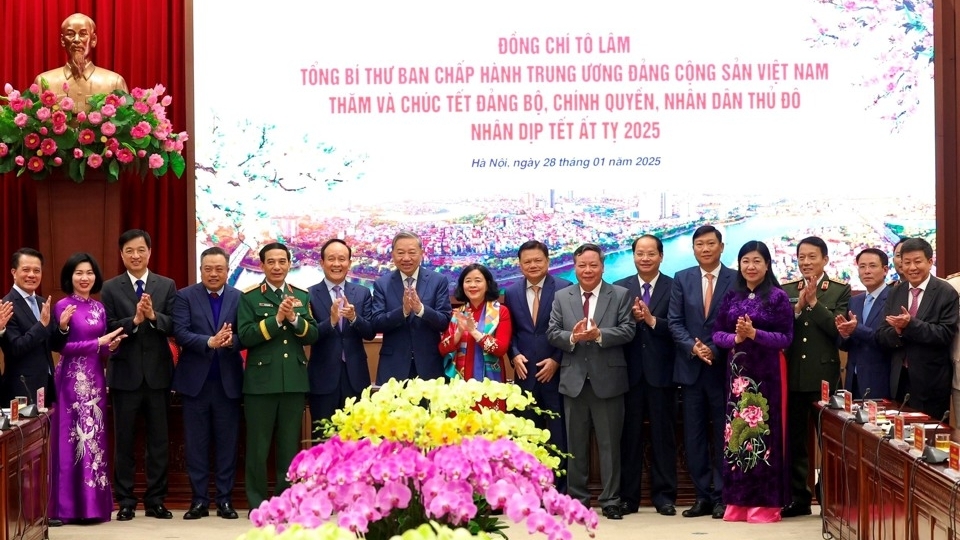 Tổng Bí thư Tô Lâm thăm, chúc Tết Đảng bộ, chính quyền, Nhân dân Thủ đô