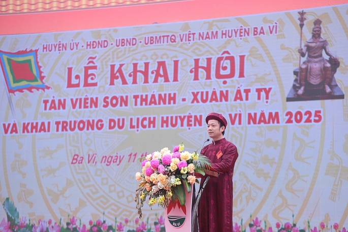 Khai hội Tản Viên Sơn Thánh và khai trương du lịch huyện Ba Vì năm 2025