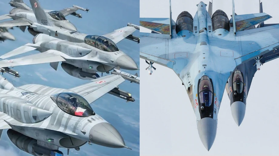 Không chiến tầm xa giữa F-16 của Ukraine và Su-35S của Nga lần đầu diễn ra