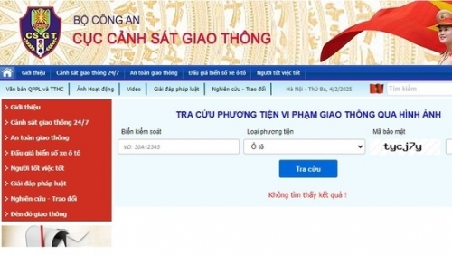 Cách tra cứu phạt nguội vi phạm giao thông mới nhất năm 2025