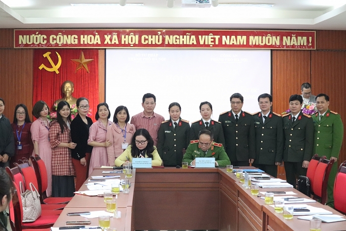 Sở Tư pháp TP Hà Nội Công an TP Hà Nội bàn giao, tiếp nhận nhiệm vụ quản lý Nhà nước về lý lịch tư pháp