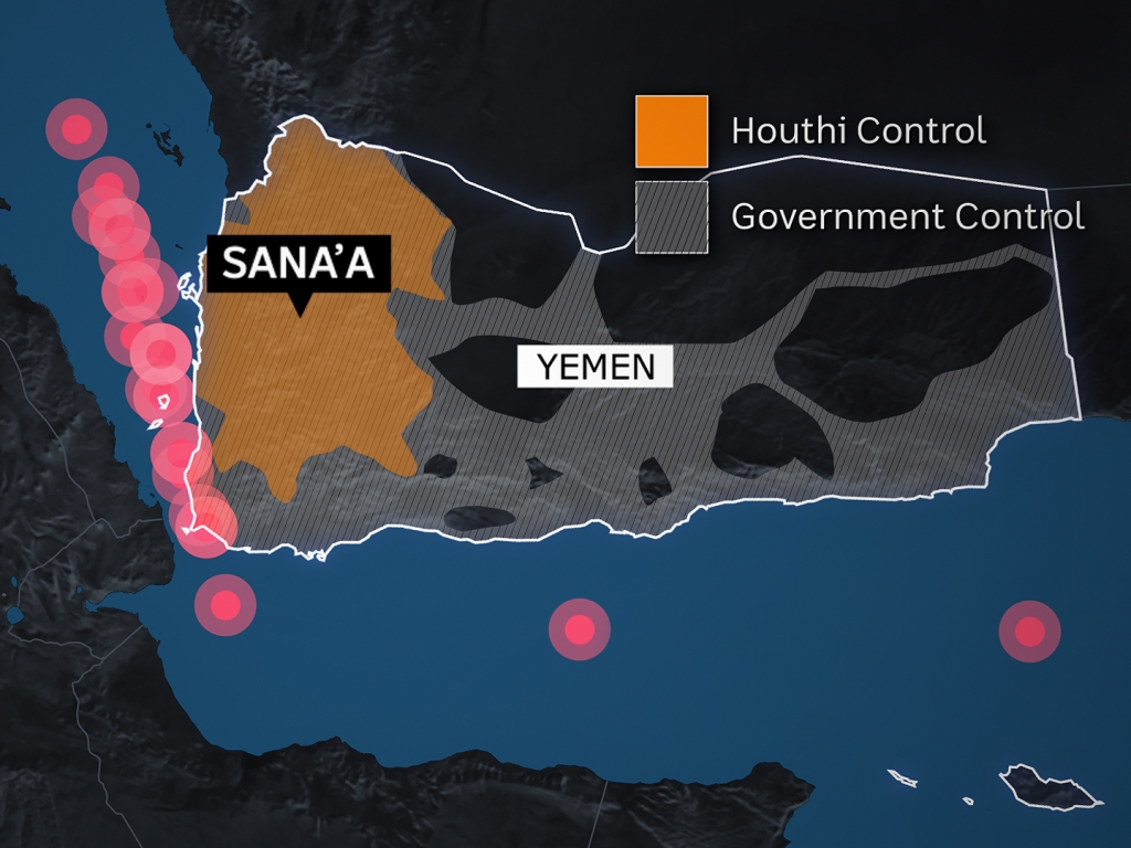 Mỹ mở đợt tấn công mạnh mẽ vào lực lượng Houthi ở Yemen