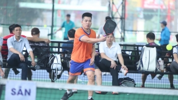 Các vận động viên ấn tượng với Giải “Pickleball Báo Kinh tế&Đô thị lần thứ I-2025”