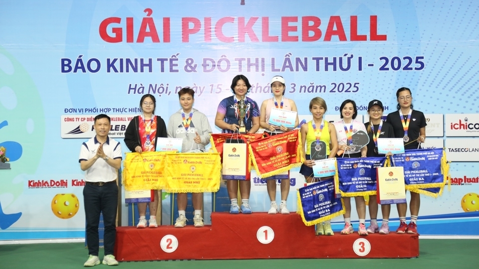 Bế mạc Giải “Pickleball Báo Kinh tế & Đô thị lần thứ I - 2025”