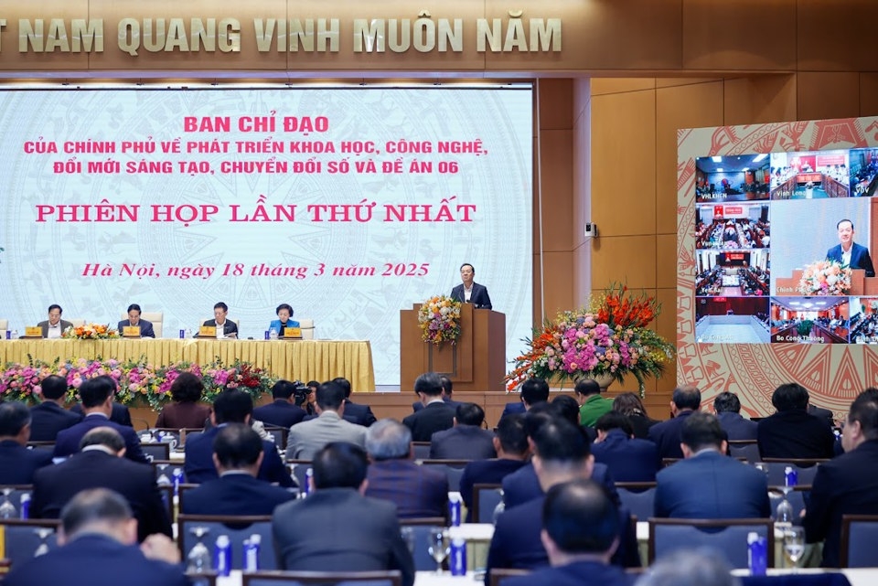 Phiên họp thứ nhất Ban chỉ đạo về phát triển KHCN, đổi mới sáng tạo, chuyển đổi số