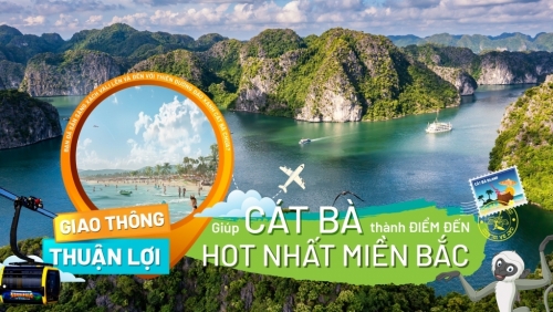 Giao thông thuận tiện, Cát Bà bùng nổ sức hút du lịch 4 mùa