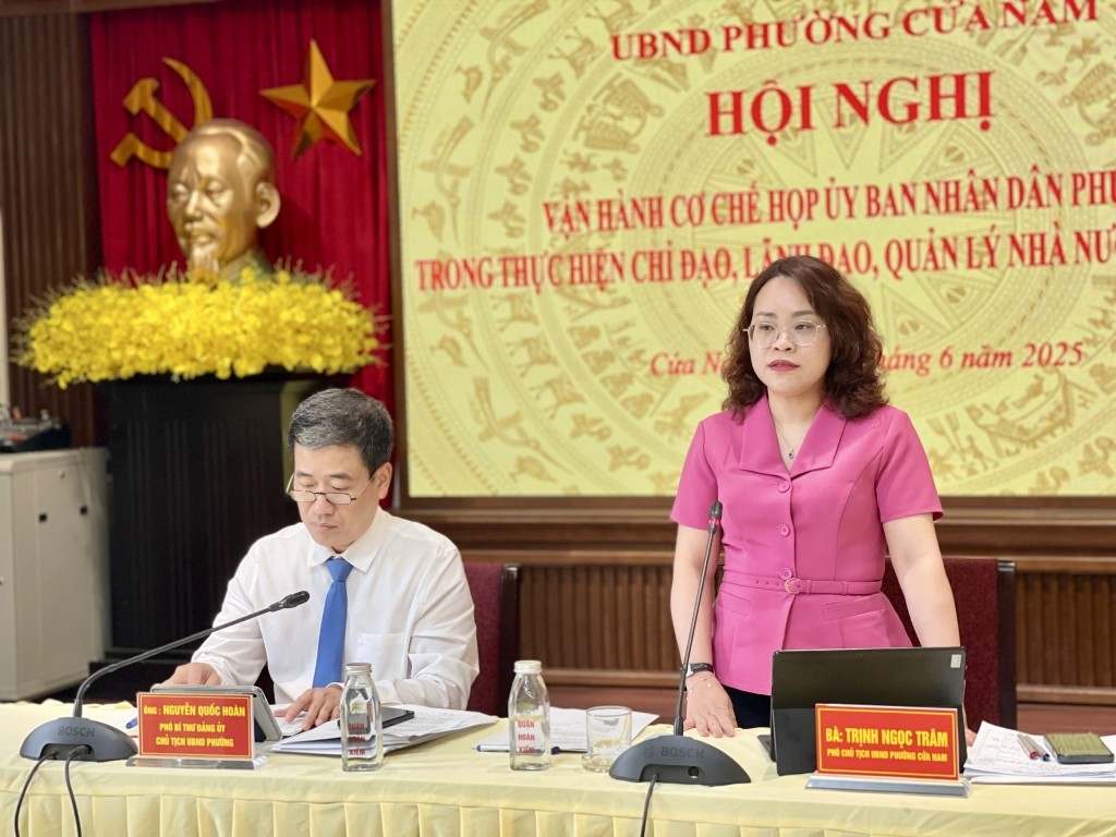 UBND phường Cửa Nam (mới) họp thử nghiệm phiên thứ nhất nhiệm kỳ 2021 -2026: triển khai nhiệm vụ mới với quyết tâm cao