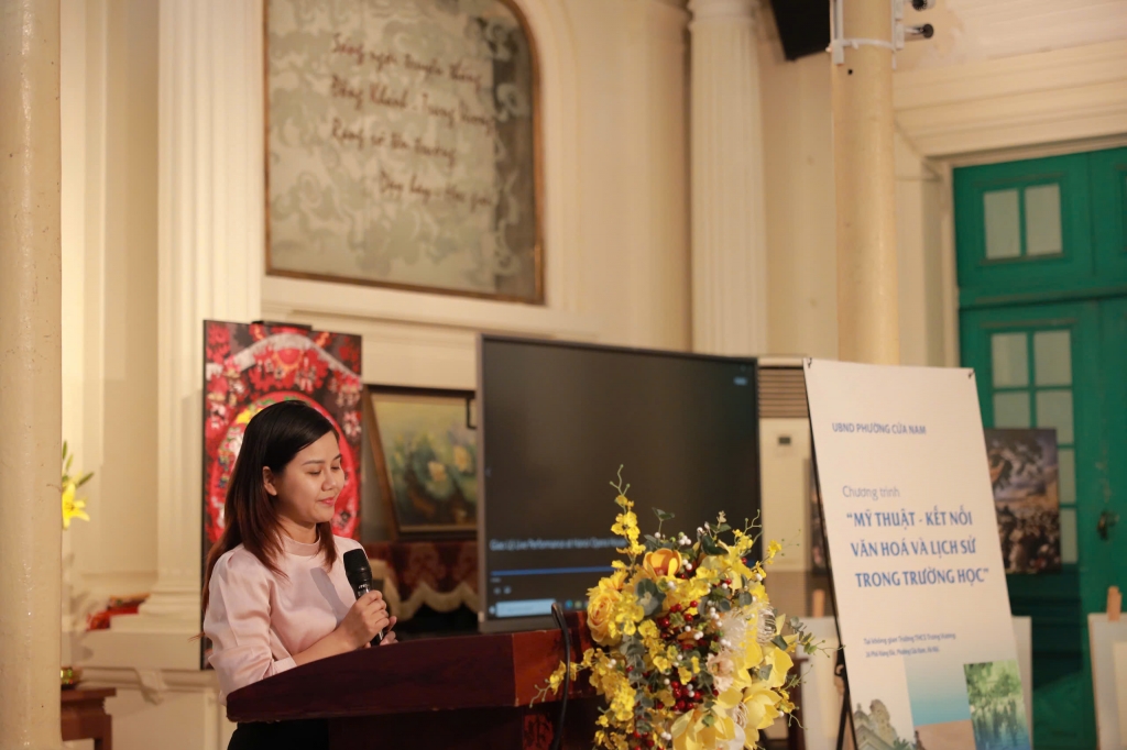 Nhấn vào ảnh để phóng to Phường Cửa Nam tổ chức chương trình "Mỹ thuật - Kết nối văn hóa và lịch sử trong trường học"