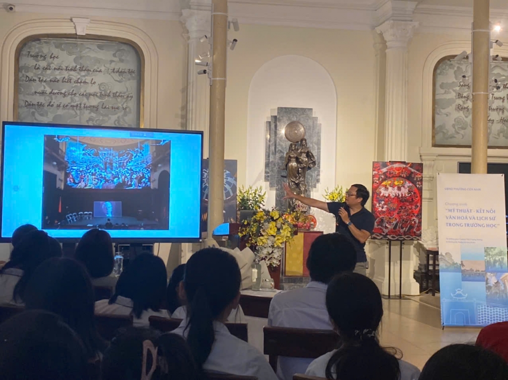 Nhấn vào ảnh để phóng to Phường Cửa Nam lan tỏa giá trị nghệ thuật trong giáo dục