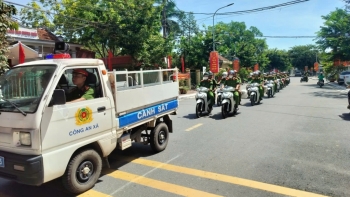 Ra quân đảm bảo an ninh trật tự phục vụ Đại hội Đảng bộ xã Tây Phương lần thứ nhất