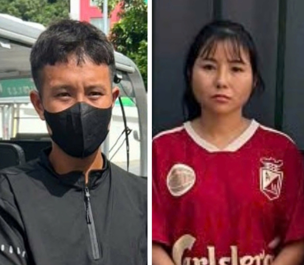 Các đối tượng Bùi Văn Hùng và Lùng Thị Nọi. Ảnh: CQCA