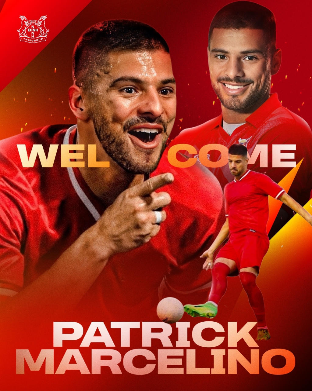 Ninh Bình FC chính thức chiêu mộ trung vệ Patrick Marcelino