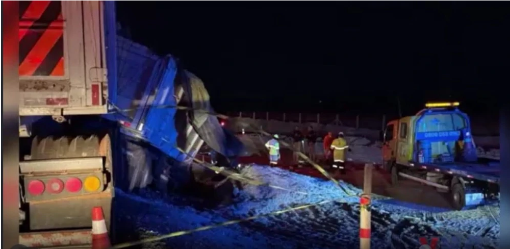 Hiện trường vụ tai nạn.