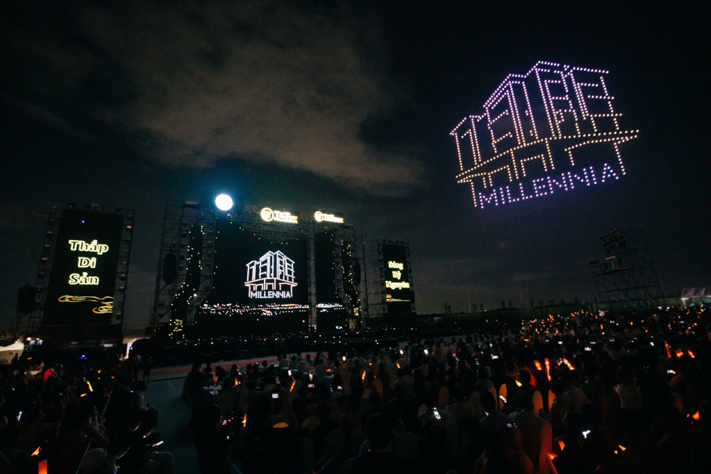 Mãn nhãn màn trình diễn drone lớn nhất từ trước tới nay tại Tây Ninh