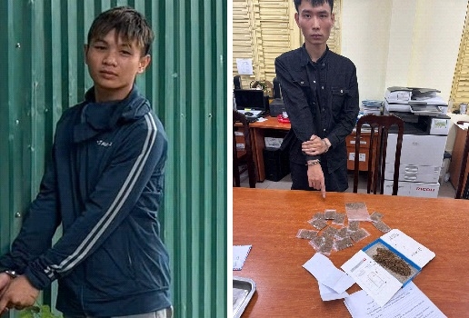 Đối tượng Bùi Ngọc Thắng (trái) và Trần Văn Đạt. Ảnh: CQCA