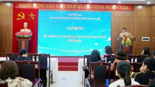 Hà Nội tập huấn phần mềm dân số cho 126 xã, phường