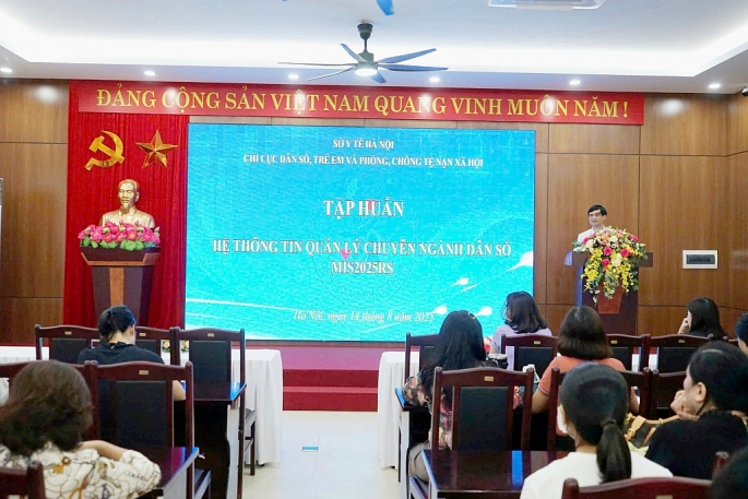 Hà Nội tập huấn phần mềm dân số cho 126 xã, phường
