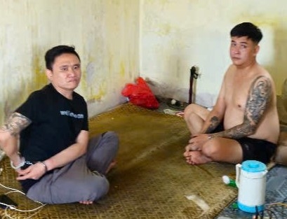 Hai đối tượng bị bắt giữ. Ảnh: CQCA