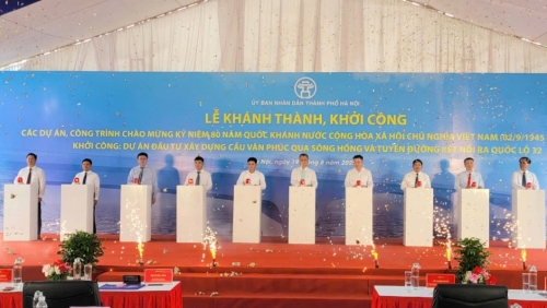 Khởi công Dự án xây dựng cầu Vân Phúc và tuyến đường nối tổng vốn hơn 3.400 tỷ đồng