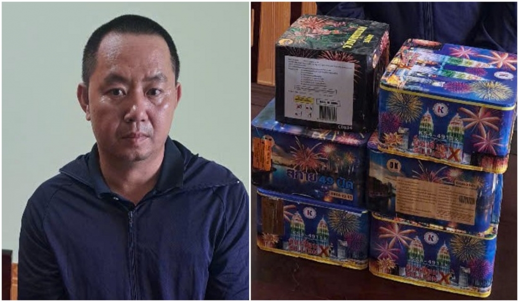 Đối tượng Đặng Ngọc Hương cùng tang vật bị bắt giữ. Ảnh: CQCA