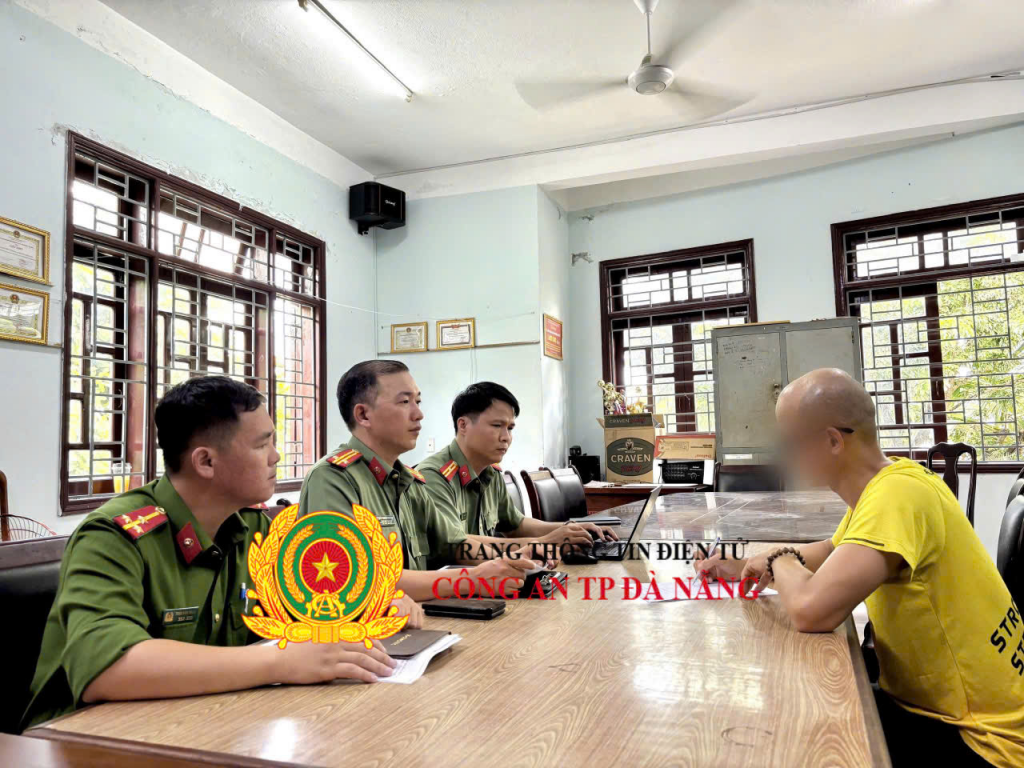 Cơ quan Công an TP Đà Nẵng làm việc với ông V.N.T.