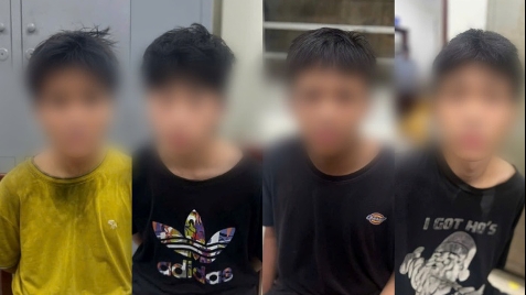 Bắt nhóm đối tượng cướp xe máy trên đường Giải Phóng lúc nửa đêm