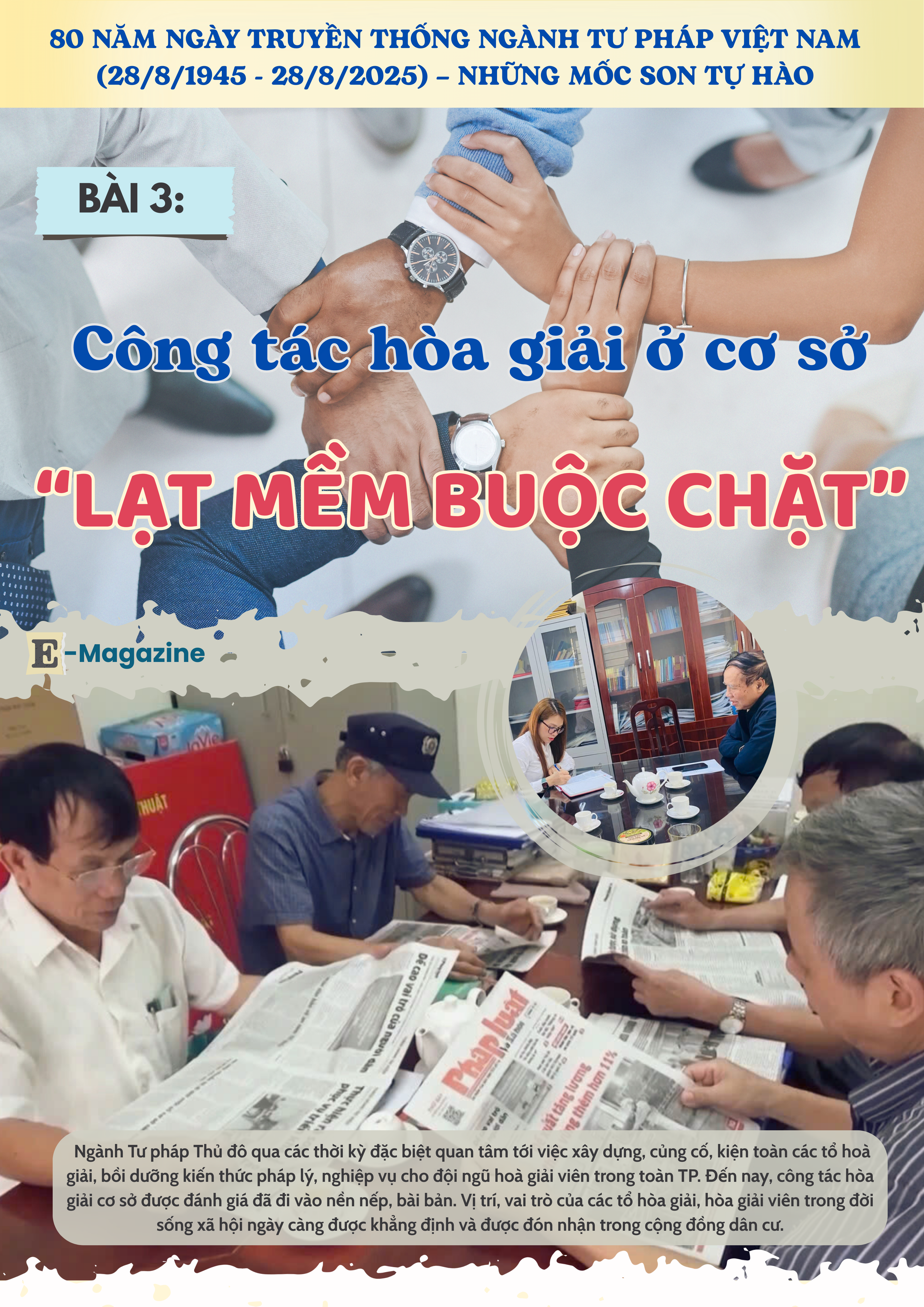 Bài 3: Công tác hòa giải ở cơ sở   “lạt mềm buộc chặt”