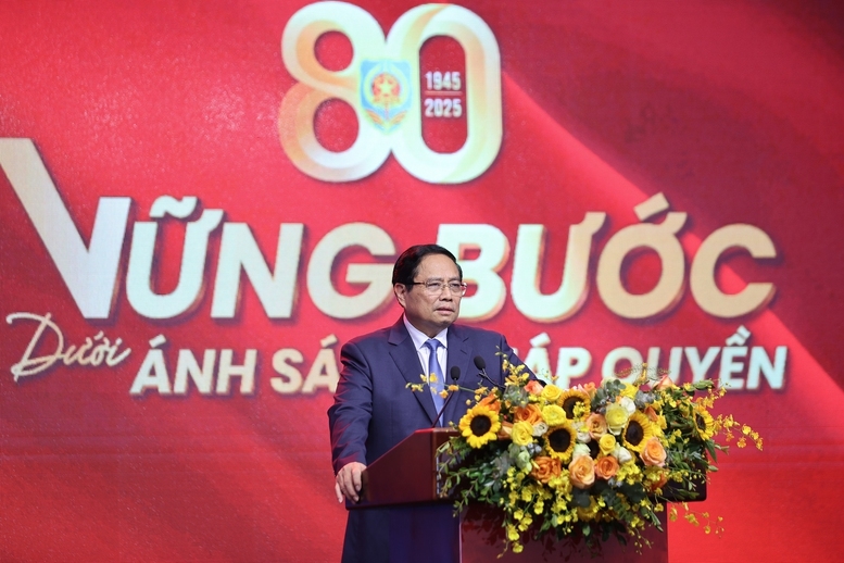 Thủ tướng Chính phủ Phạm Minh Chính phát biểu tại sự kiện. Ảnh: VGP/Nhật Bắc Thủ tướng Chính phủ Phạm Minh Chính phát biểu tại sự kiện. Ảnh: VGP/Nhật Bắc