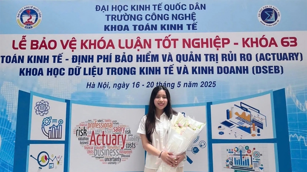 Thủ khoa với số điểm cao kỷ lục của Đại học Kinh tế Quốc dân