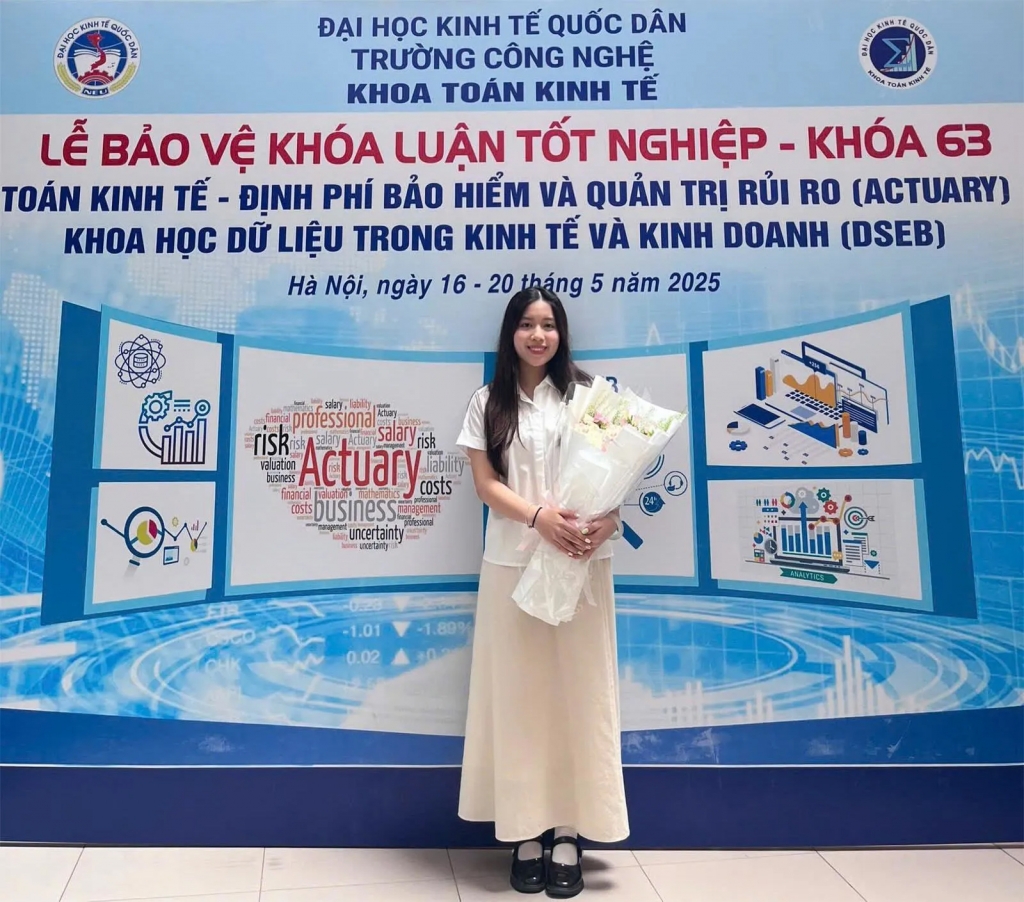 Thủ khoa với số điểm cao kỷ lục của Đại học Kinh tế Quốc dân Thủ khoa với số điểm cao kỷ lục của Đại học Kinh tế Quốc dân
