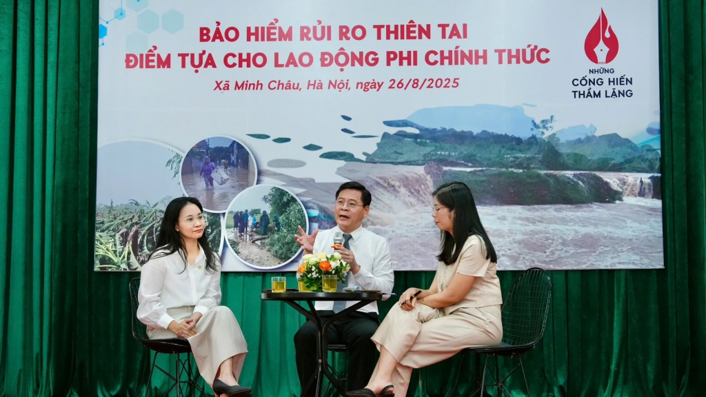 Tọa đàm "Bảo hiểm rủi ro thiên tai - điểm tựa cho lao động phi chính thức"