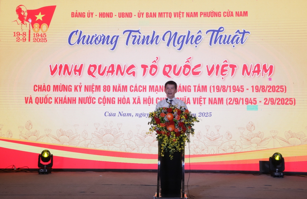 Phường Cửa Nam tổ chức văn nghệ chào mừng ngày lễ lớn của đất nước