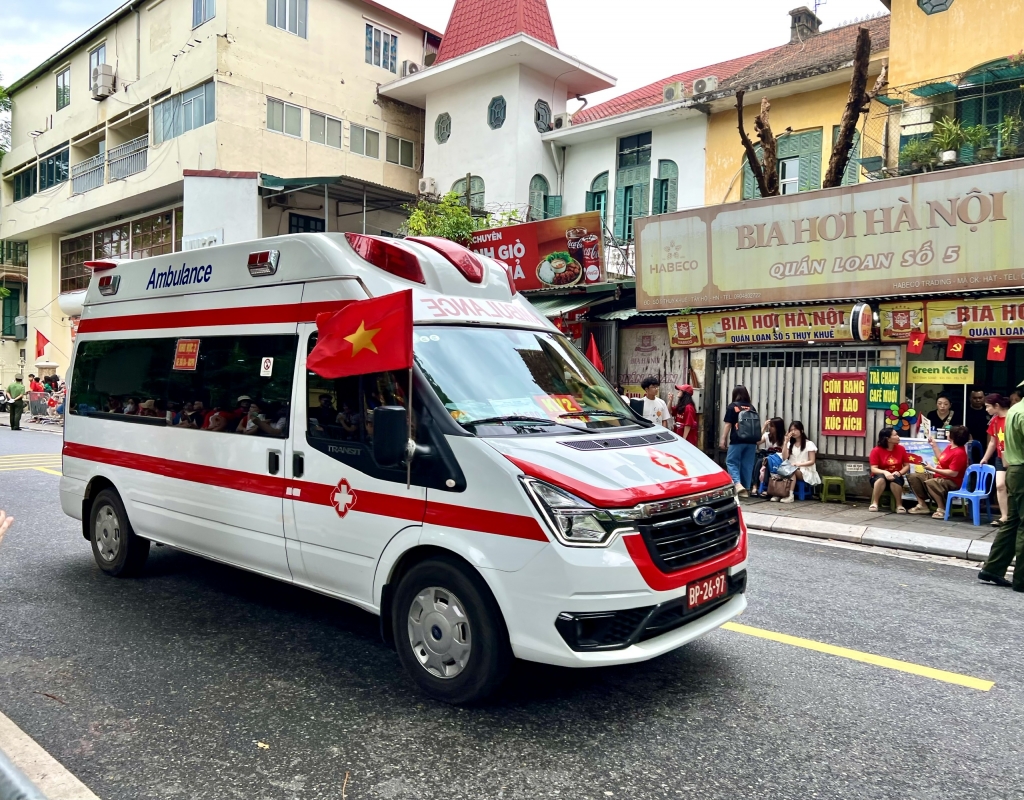 luôn trong trạng thái sẵn sàng nhằm bảo vệ sức khỏe tốt nhất cho các lực lượng tham gia diễu binh, diễu hành, đội ngũ phục vụ và đông đảo Nhân dân 