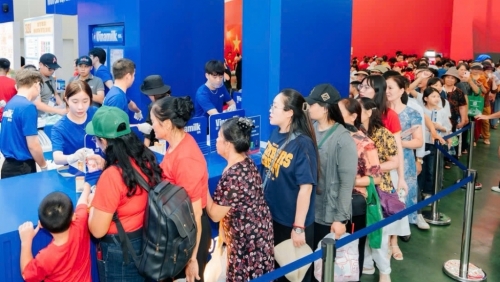 Không gian trưng bày và trải nghiệm của Vinamilk hút khách tại triển lãm thành tựu đất nước 80 năm