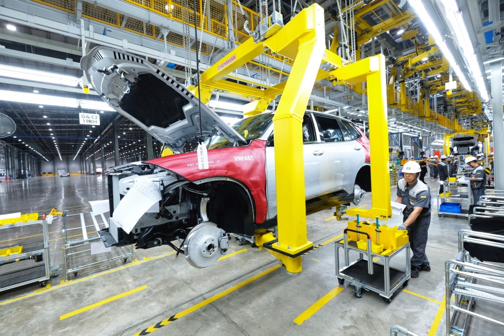 Nhà máy ô tô Vinfast. Ảnh: Phạm Hùng