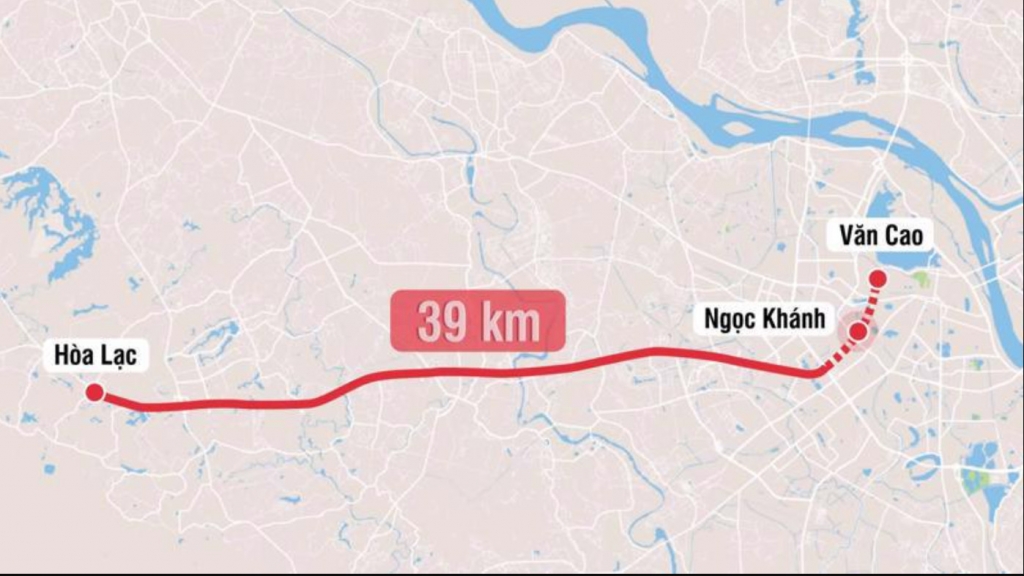 Hà Nội phê duyệt tuyến đường sắt đô thị số 5 Văn Cao – Hòa Lạc