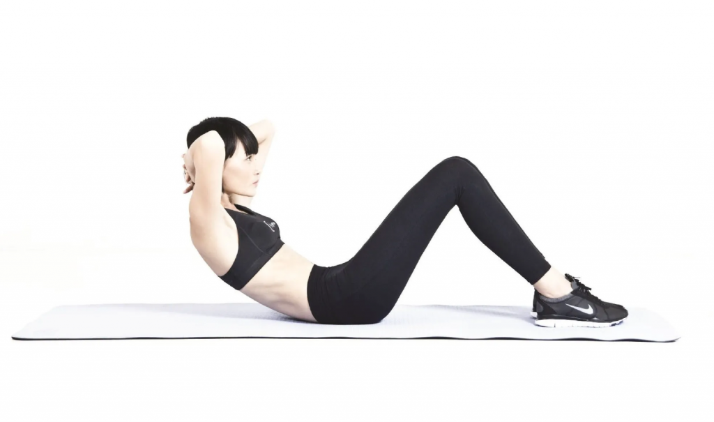 Tư thế gập bụng cơ bản. Tư thế gập bụng cơ bản.